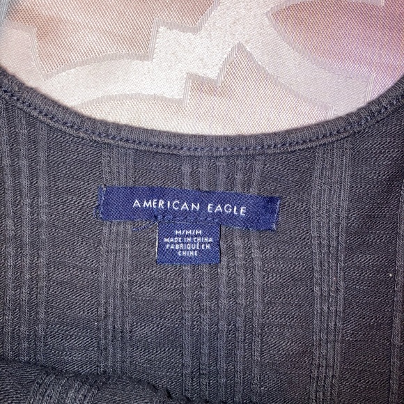 American Eagle Charcoal Grey Ribbed Tank - Picture 3 of 4